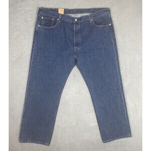 Vintage Levis 501 Jeans Mens 44x30 Blue Original Fit Straight Leg Button Fly NWT